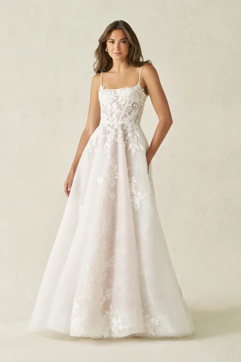 A1403 - Allure Bridal wedding dress by Allure Bridals Softly shimmering beadwork and bold floral lace combine in t... view 1
