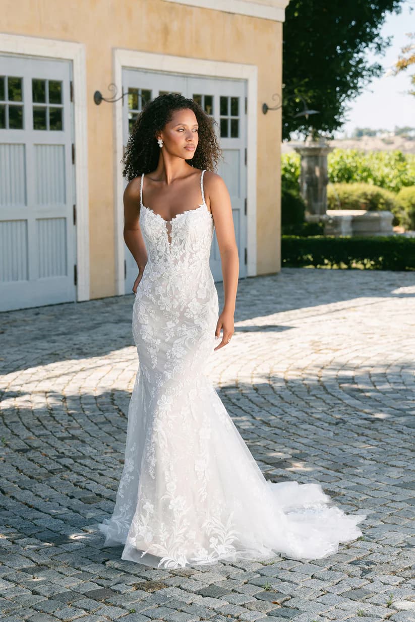 A1413L - Allure Bridal wedding dress by Allure Bridals This shimmering sheath gown combines modern allure with deli... view 1