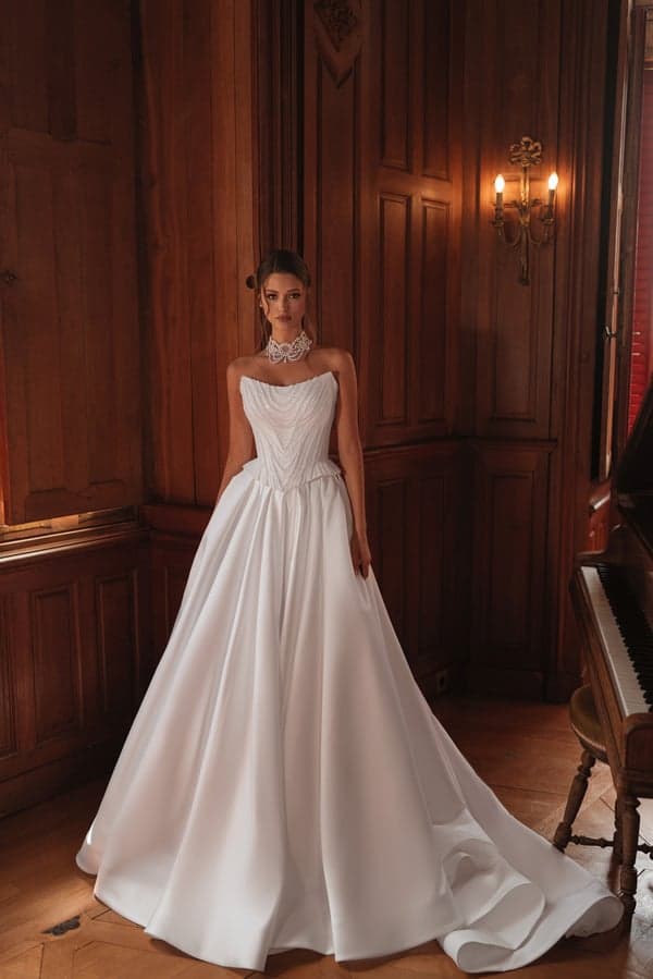 Noelle Corset & Skirt - Katy Corso wedding dress by Katy Corso - The Noelle set is a beautiful duet, where each element breat