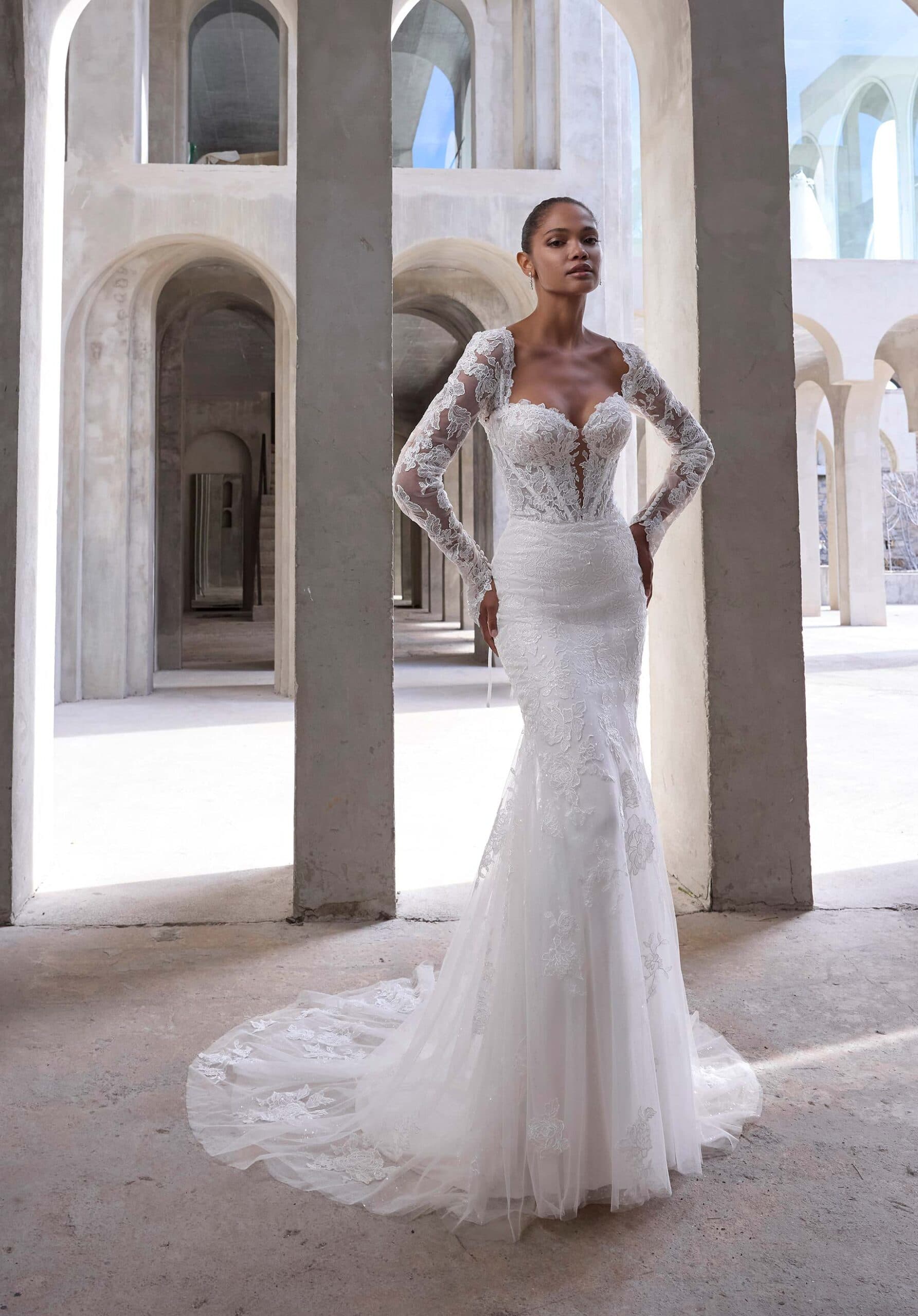 Vasiliki 2940 - Morilee wedding dress by Morilee Fit and flare wedding dress has a plunging corset bodice wit... view 1