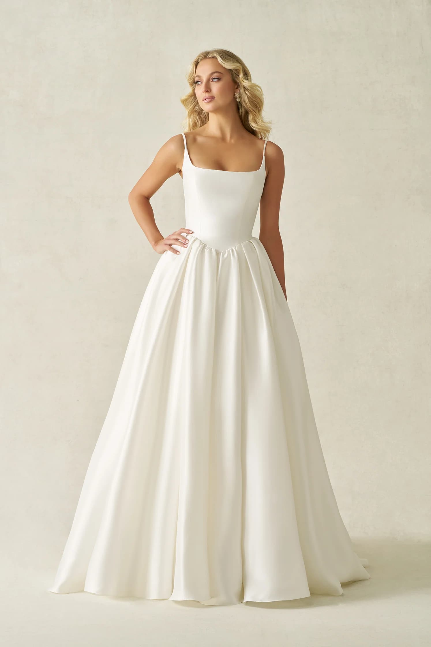 A1402 - Allure Bridals wedding dress by Allure Bridals Effortlessly polished, this Mikado ballgown features a balle... view 1