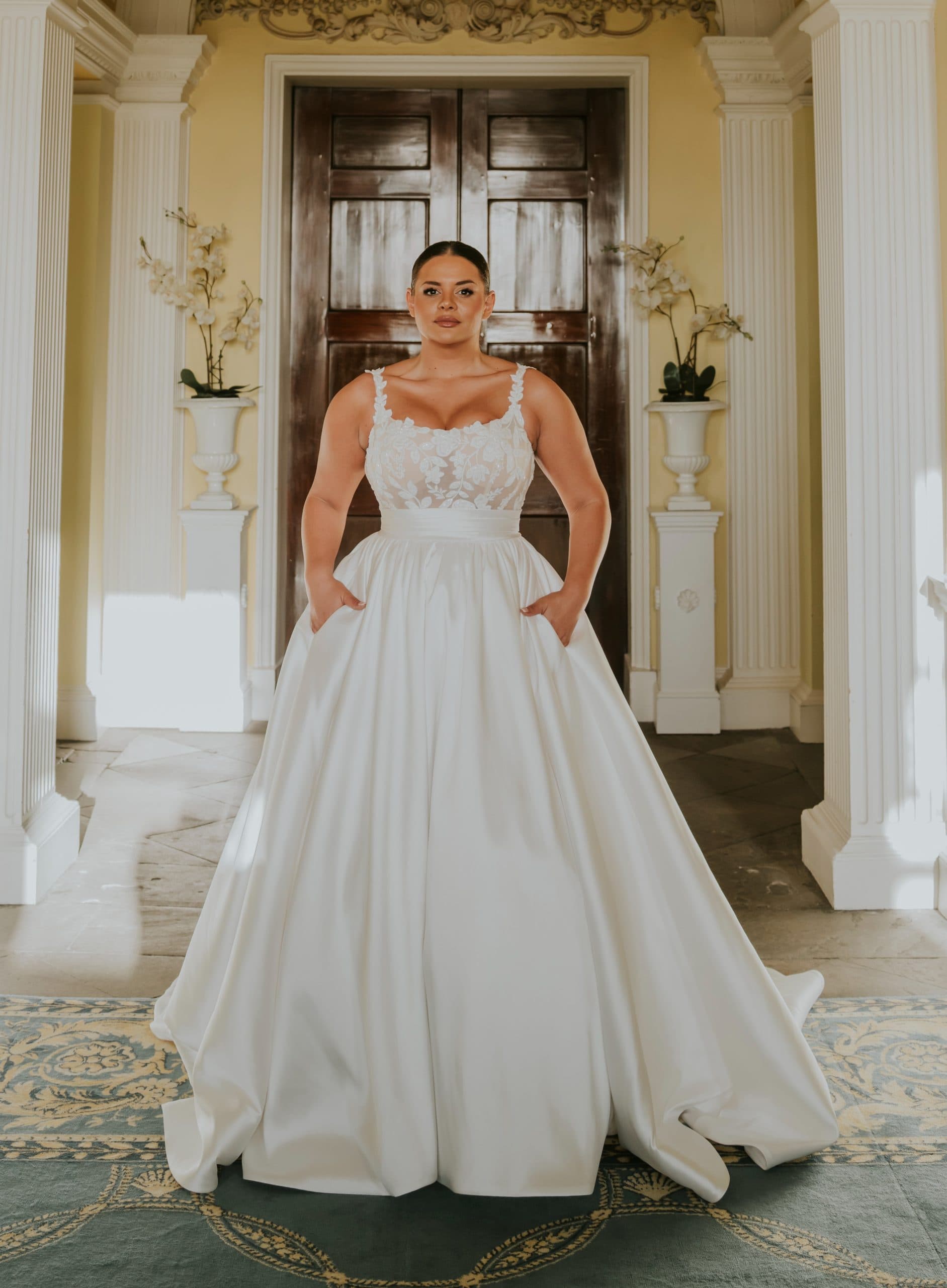 Florence - Chosen by TDR Atelier wedding dress by Chosen A classic satin ballgown with a beautifully modern twist view 1