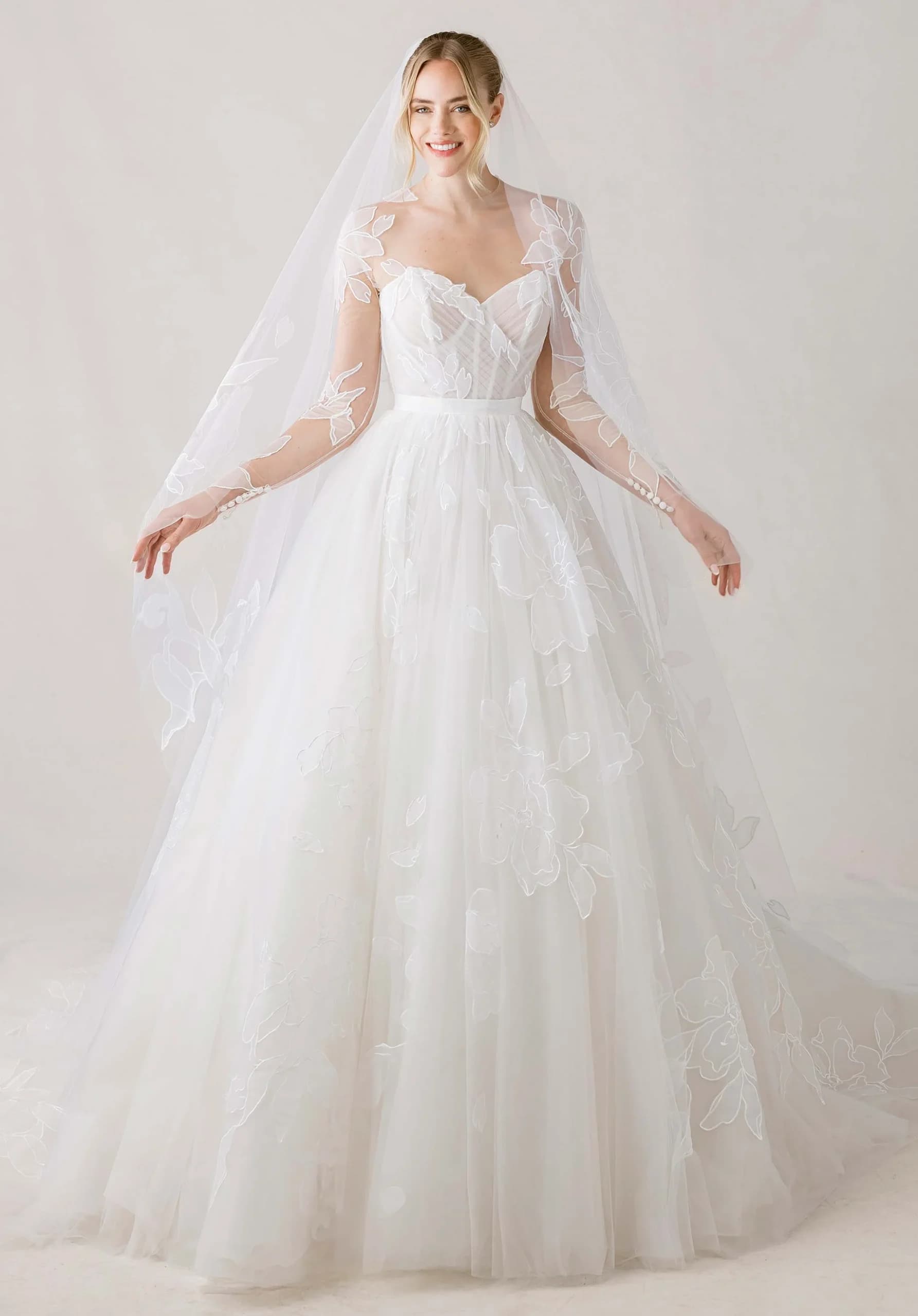 Chasse - Morilee wedding dress by Morilee A-line ball gown wedding dress has a strapless cat eye neckl... view 1