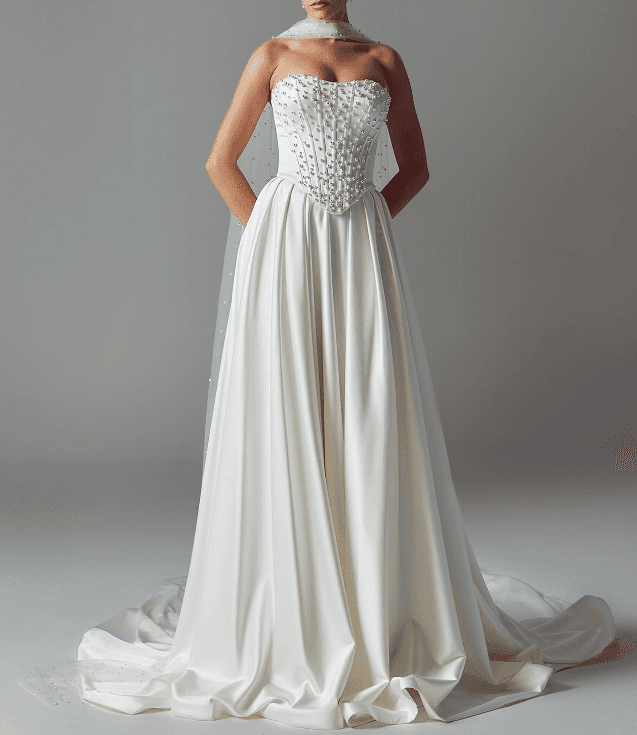 Sue Skirt - Evie Young wedding dress by Evie Young Our Sue Skirt is a traditional bridal shape with feminine el...