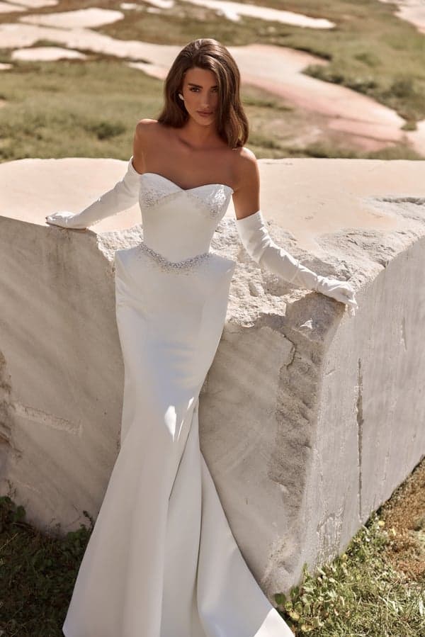 Vidia - Katy Corso wedding dress by Katy Corso Vidia by Katy Corso | Price: £2420| Stockist: TDR Bridal Bir... view 1