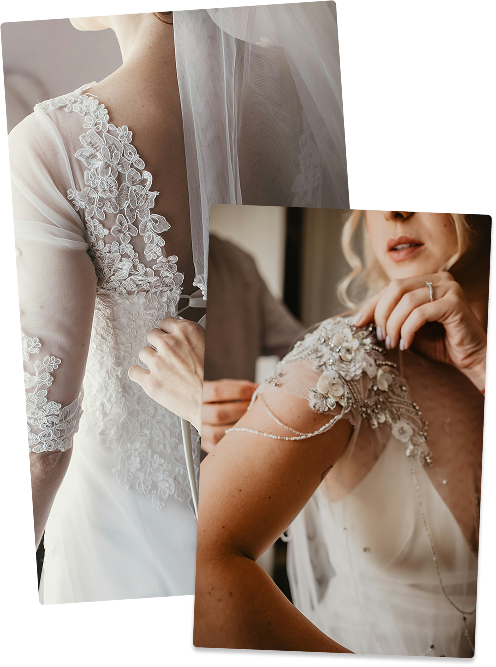 Personalising your gown at TDR Bridal