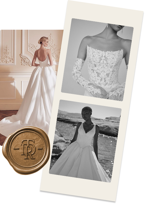 Polaroid photos of TDR Bridal brides showcasing their beautiful moments